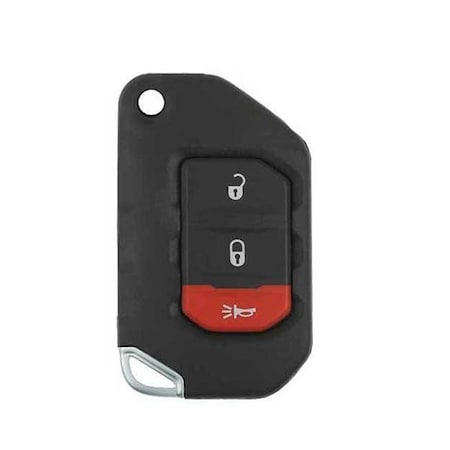 Keyless Factory KeylessFactory: 2018-2020 Jeep Wrangler / 3-Button Flip Key / PN: 68416782AA / OHT1130261 RFK-WRNG-3